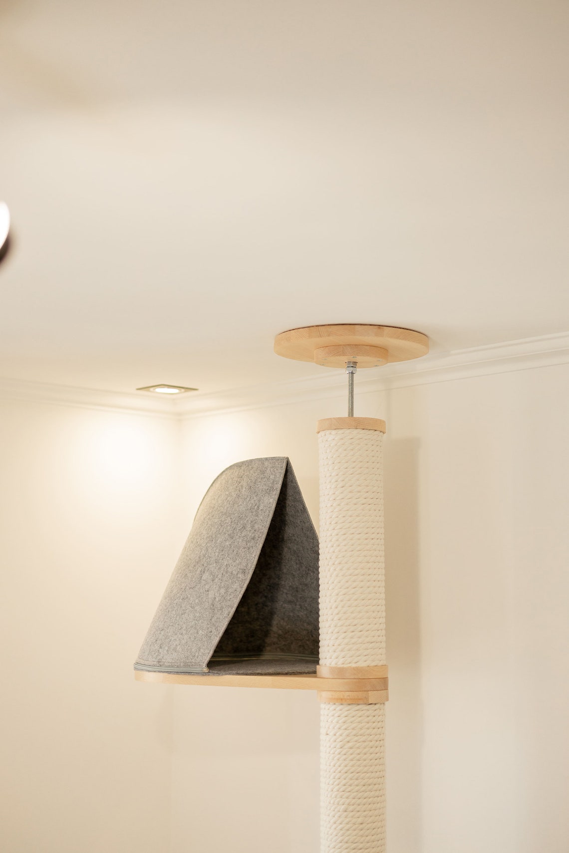 Floor to Ceiling Cat Tree Wood Cat Tree Tall Cat Tree Cat Etsy