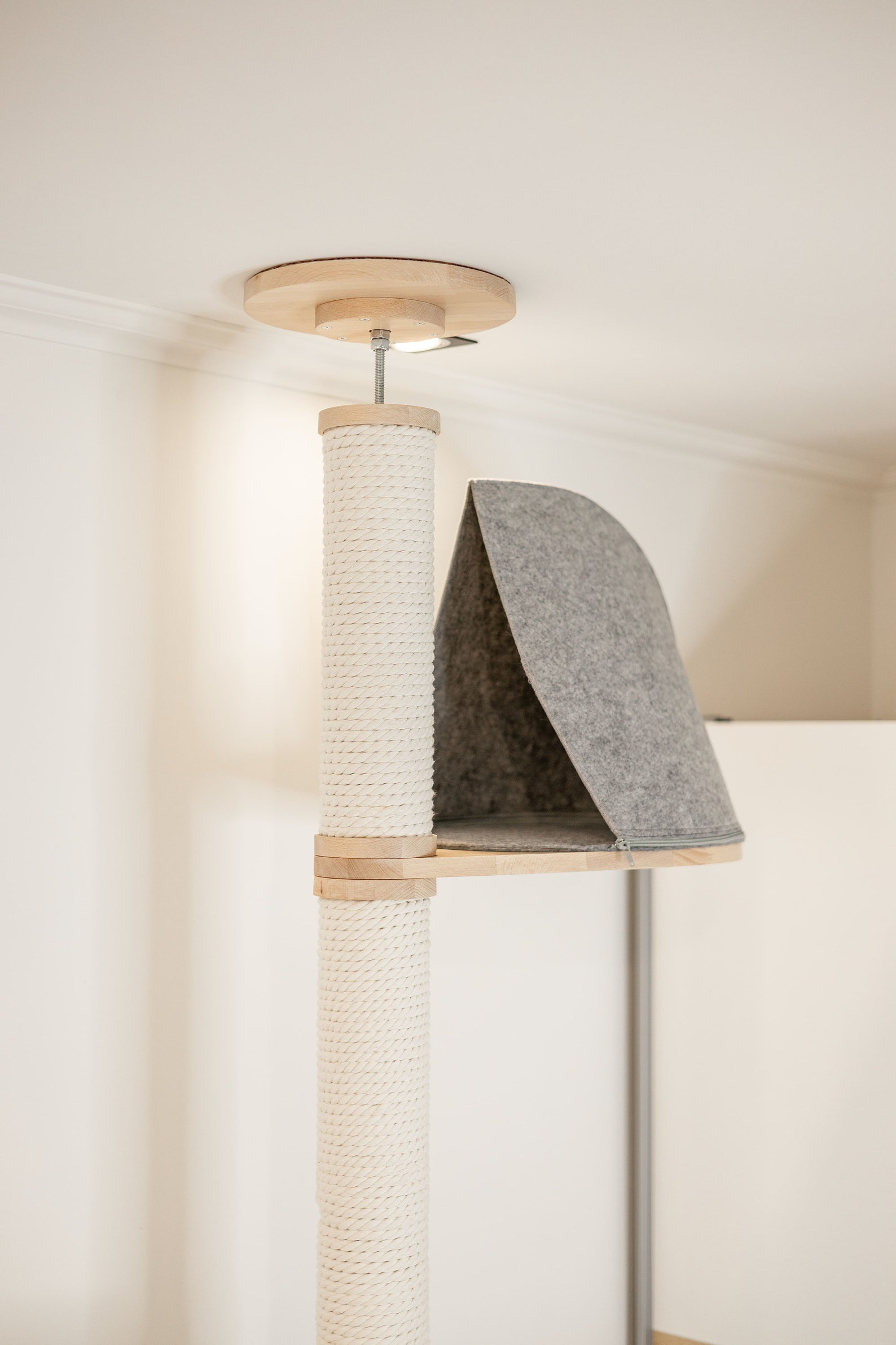 Floor to Ceiling Cat Tree, Adjustable Height Cat Tree, Cat Climbing
