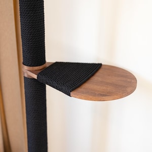 Modern Wooden Cat Tree Tower, Scratching Post, Condo, Cat Shelves image 4