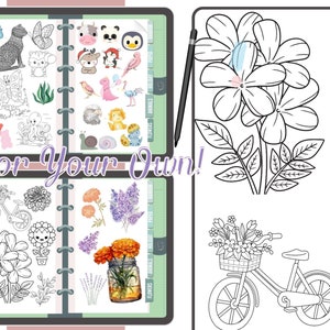 Digital Sticker Book | Good Notes Stickers | Samsung Android Apple ...
