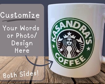 Custom Starbucks Coffee Mug Latte - Etsy