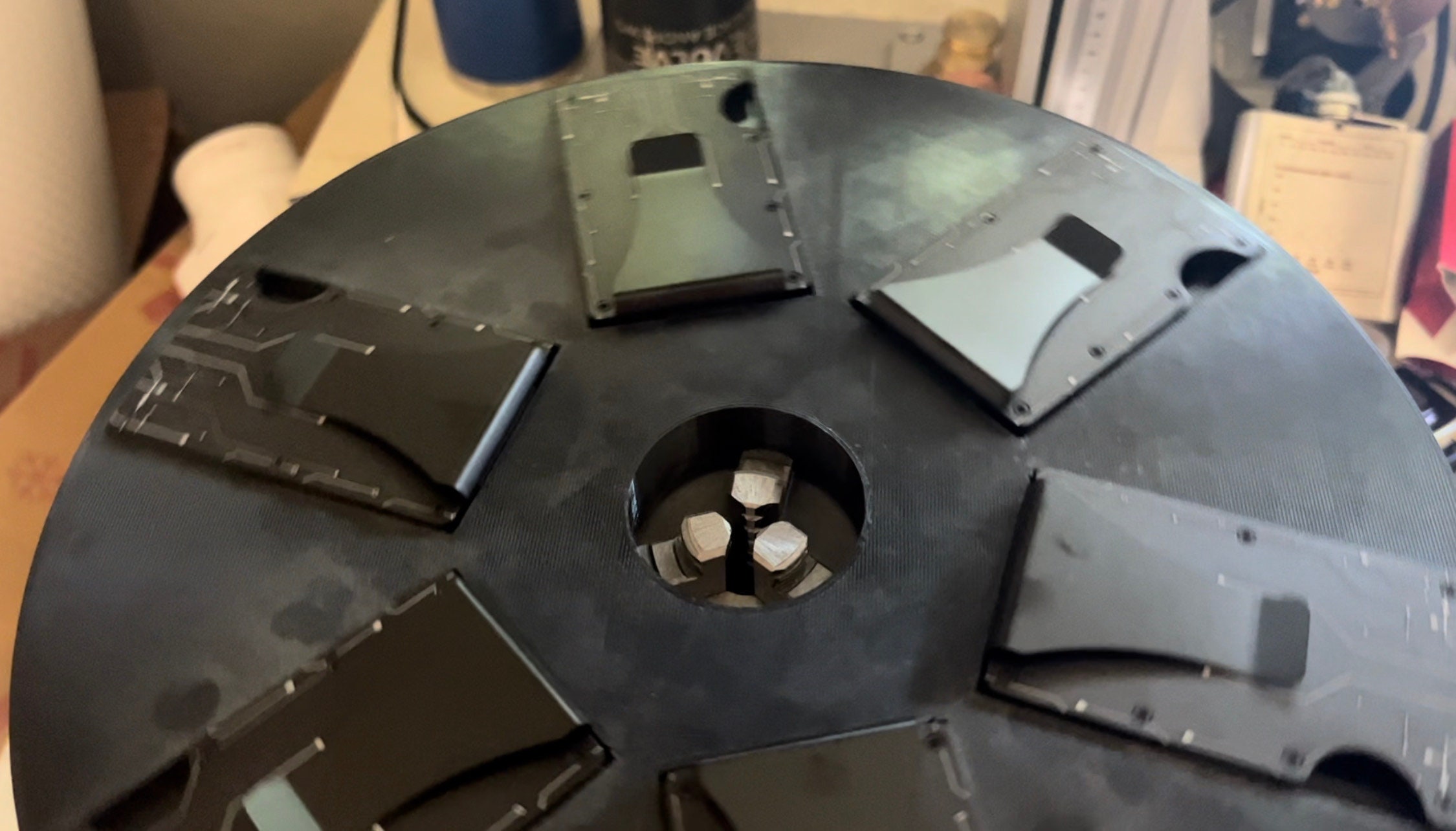 RFID Metal Wallet Engraving Jig 3D Printed Fiber Laser Rotary Table Etsy