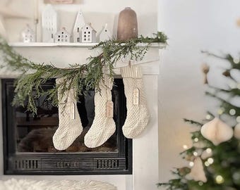 Meia de Natal com etiqueta personalizada