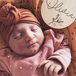 Carte prénom en bois personnalisée – Annonce de naissance – Accessoire photo bébé image 6