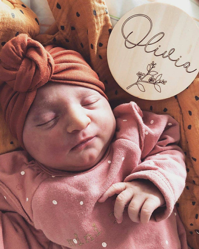 Carte prénom en bois personnalisée – Annonce de naissance – Accessoire photo bébé image 6