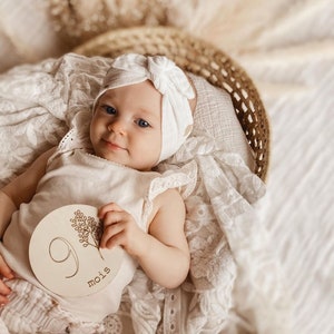 Cartes étapes pour bébé en bois image 3