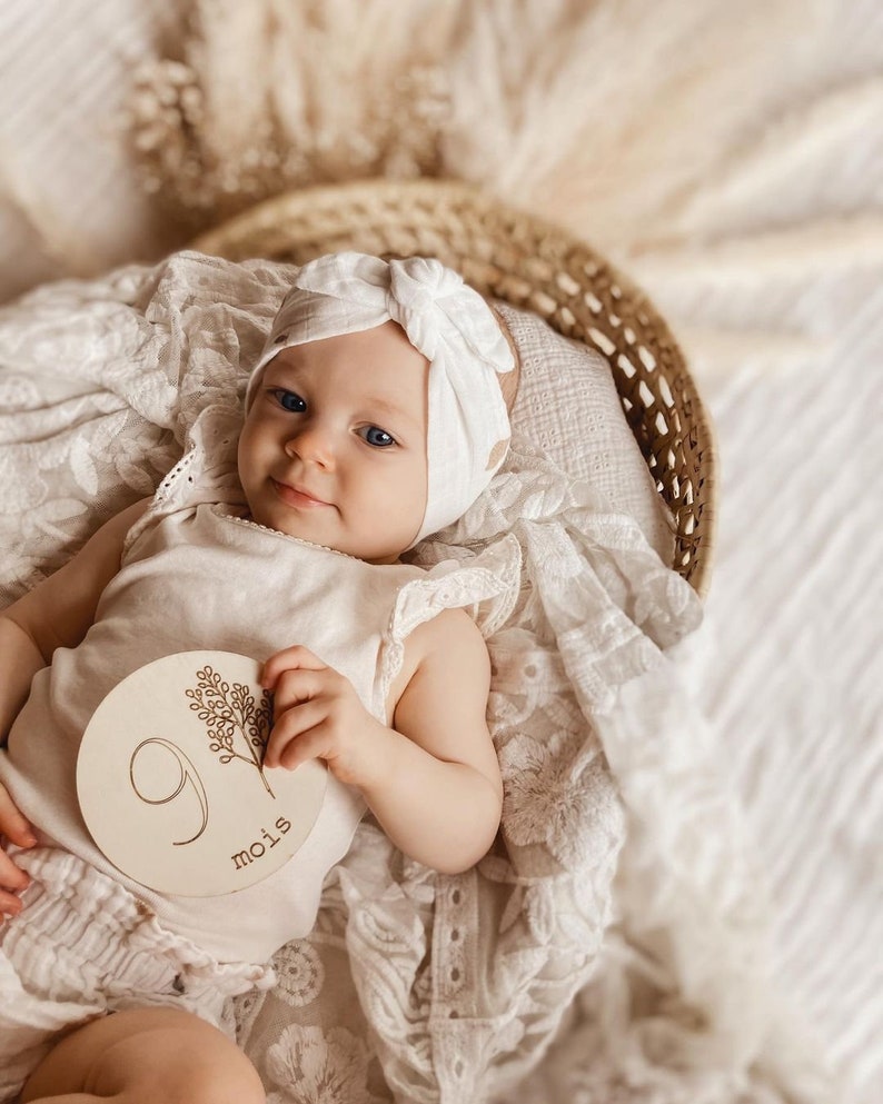 Cartes étapes pour bébé en bois image 3