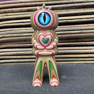 recycled skateboard ,art toy