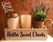 Hello Sweet Cheeks Toilet Paper Holder Bathroom Decor SVG Instant download Cut files