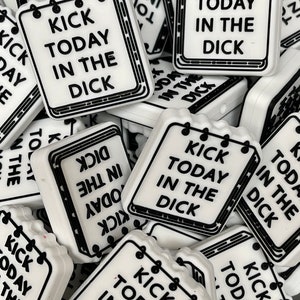 Kick Today in the D!ck focal, Silicone Focal Beads, Silicone Focal, , Wristlet Beads,  Pen Beads