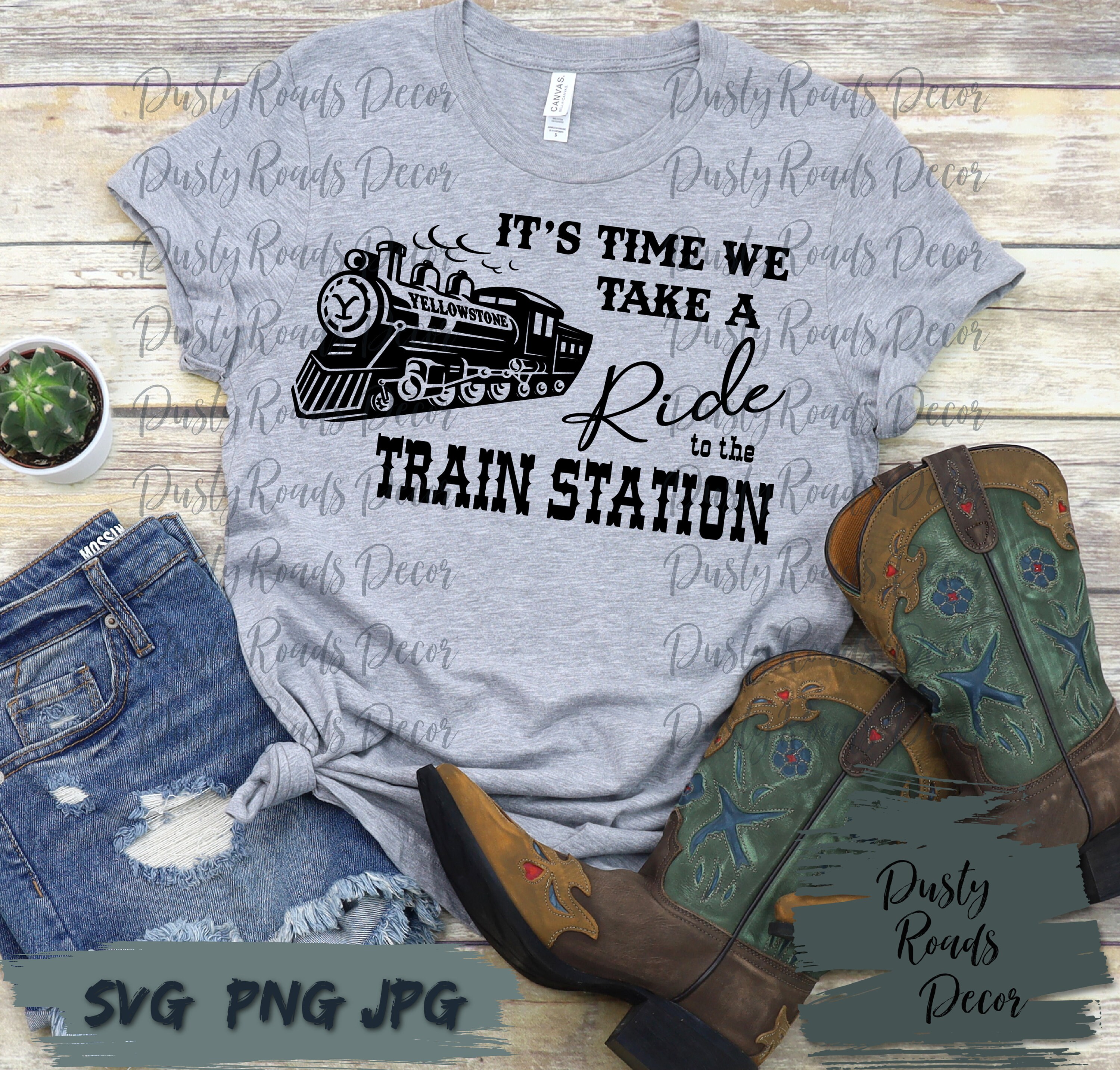 It's time we take a ride to the train station Yellowstone Etsy