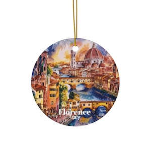 Florence Italy Christmas Ornament - Xmas Souvenir Gift