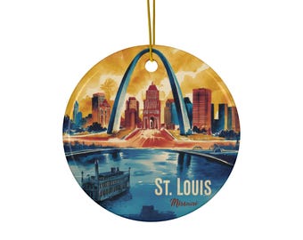 St Louis Missouri Christmas Ornament - Xmas Souvenir Gift - Gateway to the West