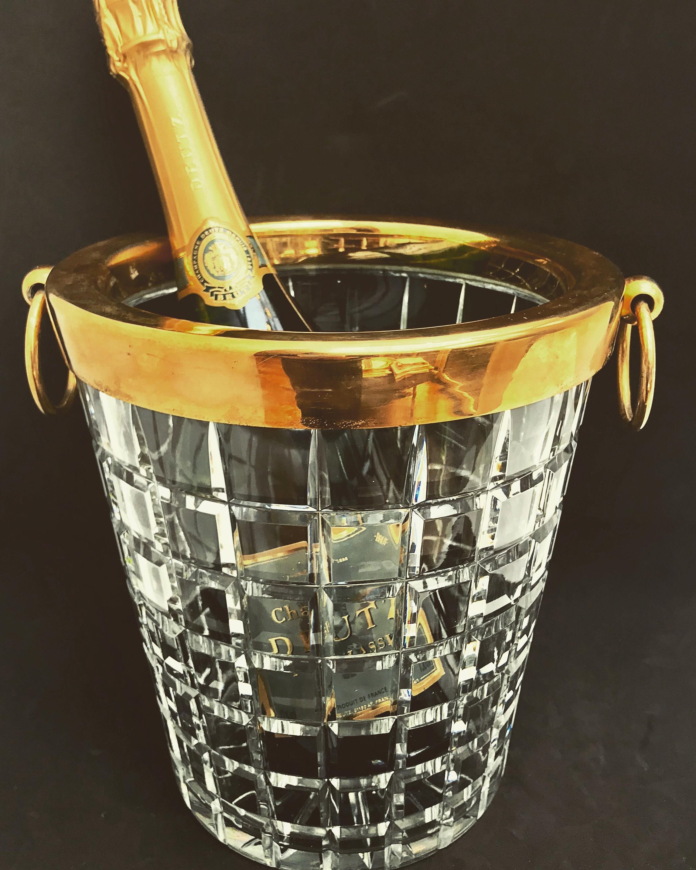 glass wine cooler bucket