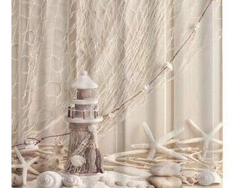 Shell Shower Curtain Etsy