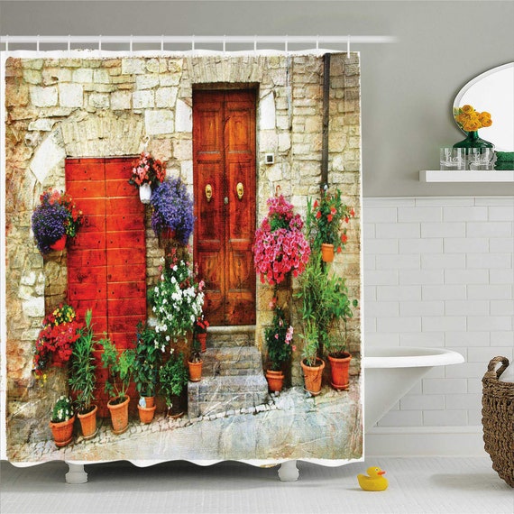 Tuscan Decor Collection Flowers Outside Home In Italian Etsy