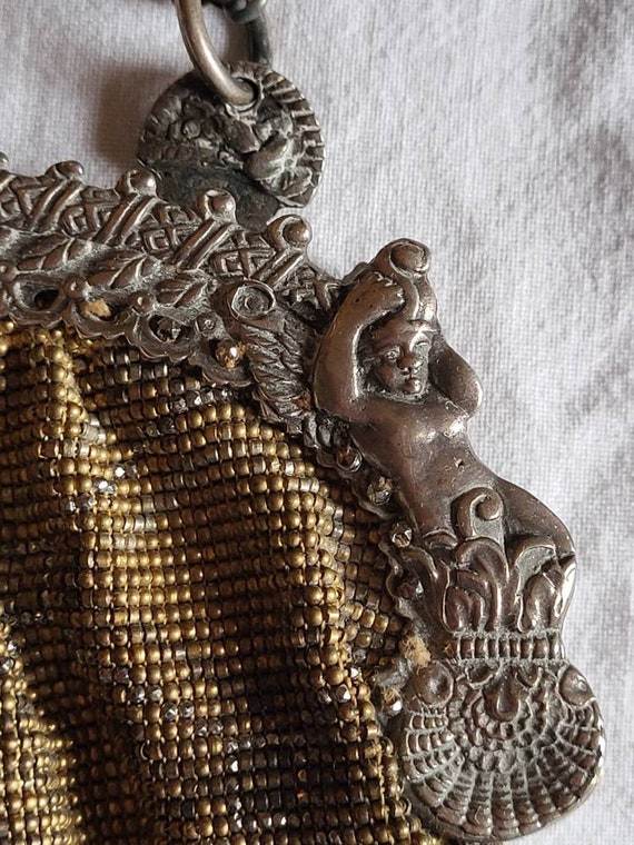 Antique Beaded evening bag . - image 2