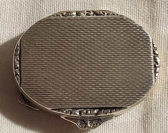 antico portapillole edoardiano in argento