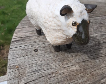 Vintage, hand made Pottery sheep