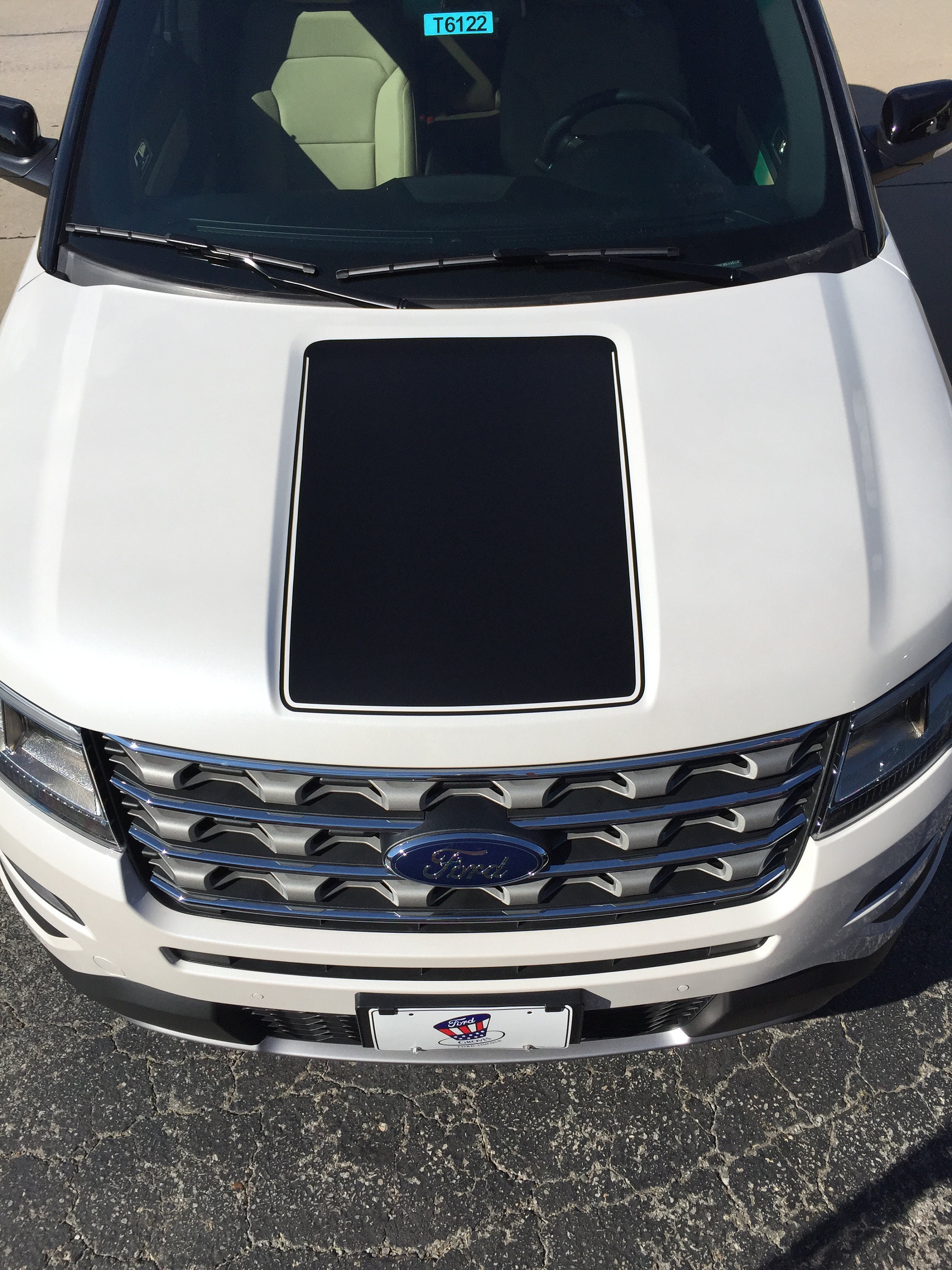 16 19 Ford Explorer Vinyl Hood Decal Sticker Graphic Etsy