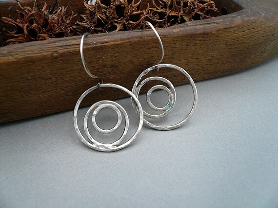 Concentric circle earrings best sale