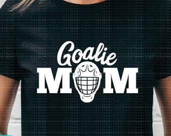 Hockey Goalie Mom SVG - Heart Goalie- Love Goalie - Goalie - Cutting files for Silhouette Cameo & Cricut, svg-dxf-ai-eps-png /  s-038