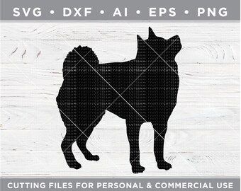 Shiba Inu SVG, Shiba Inu Silhouette SVG - Cutting files for Silhouette & Cricut, svg - dxf  ai  eps  png / n-028
