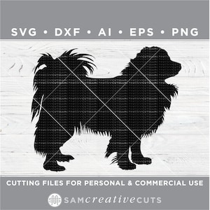 Papillon SVG,  Papillon Silhouette SVG - Cutting files for Silhouette & Cricut, svg - dxf  ai  eps  png / n-023