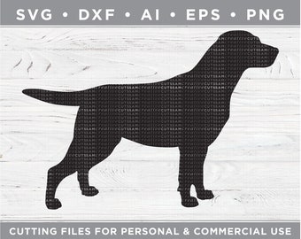 Labrador Silhouette SVG, Lab svg- Cutting files for Silhouette & Cricut, svg - dxf  ai  eps  png / n-012