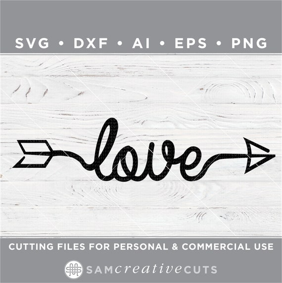 Love With Cupids Arrow Svg Valentine S Day Svg Etsy