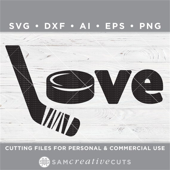 Download Love Hockey Cutting Files For Silhouette Cameo Cricut Svg