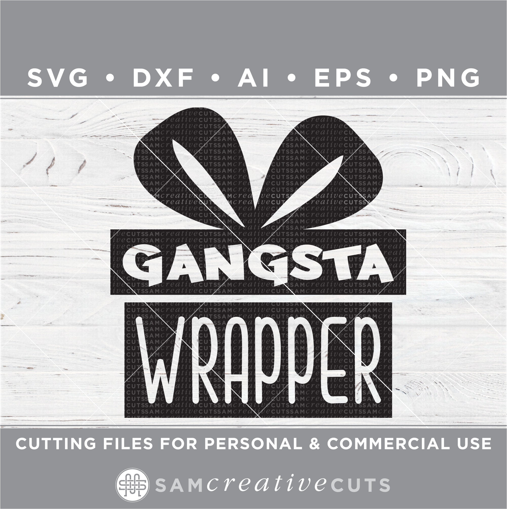 Gangsta Wrapper SVG / Christmas SVG / Funny Christmas svg / | Etsy