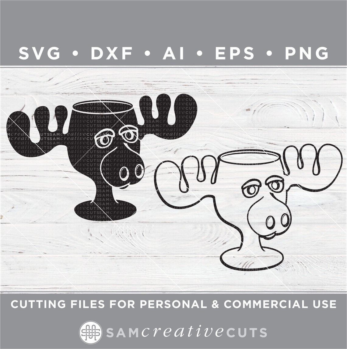 Griswold Svg Christmas Vacation Svg Moose Glass Svgfunny Etsy