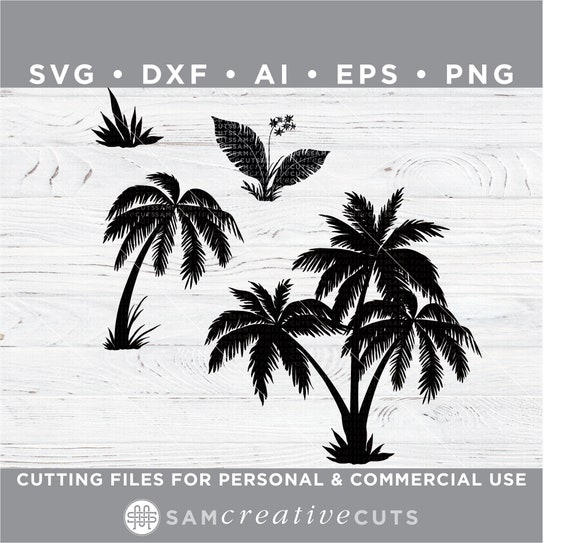 Download Free Palm Tree Svg Palm Bundle Svg Palm Svg Tropical Svg Etsy SVG DXF Cut File