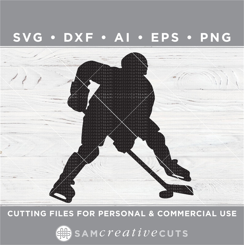 Download Hockey Silhouette SVG Hockey Player SVG Love Hockey | Etsy