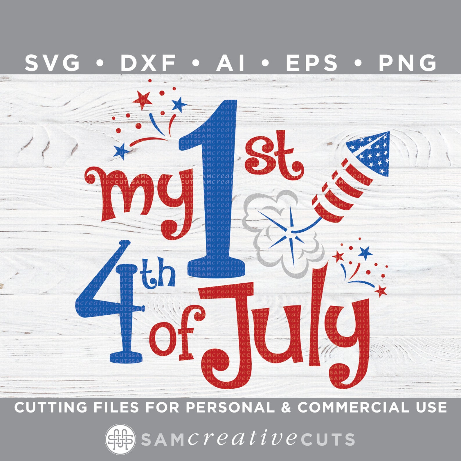 1st 4th of July Svg. Baby Patriotic Svg. Independence Day Svg - Cutting ...