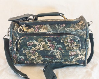 Vintage 1980s Atlantic Tapestry Train Case