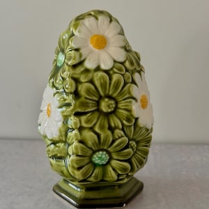Vintage Ardco Green Daisy Salt Shaker