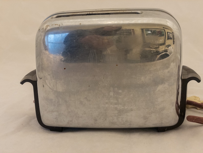 MCM Vintage Toaster Toastmaster Chrome 1950's Model 1B14 Etsy