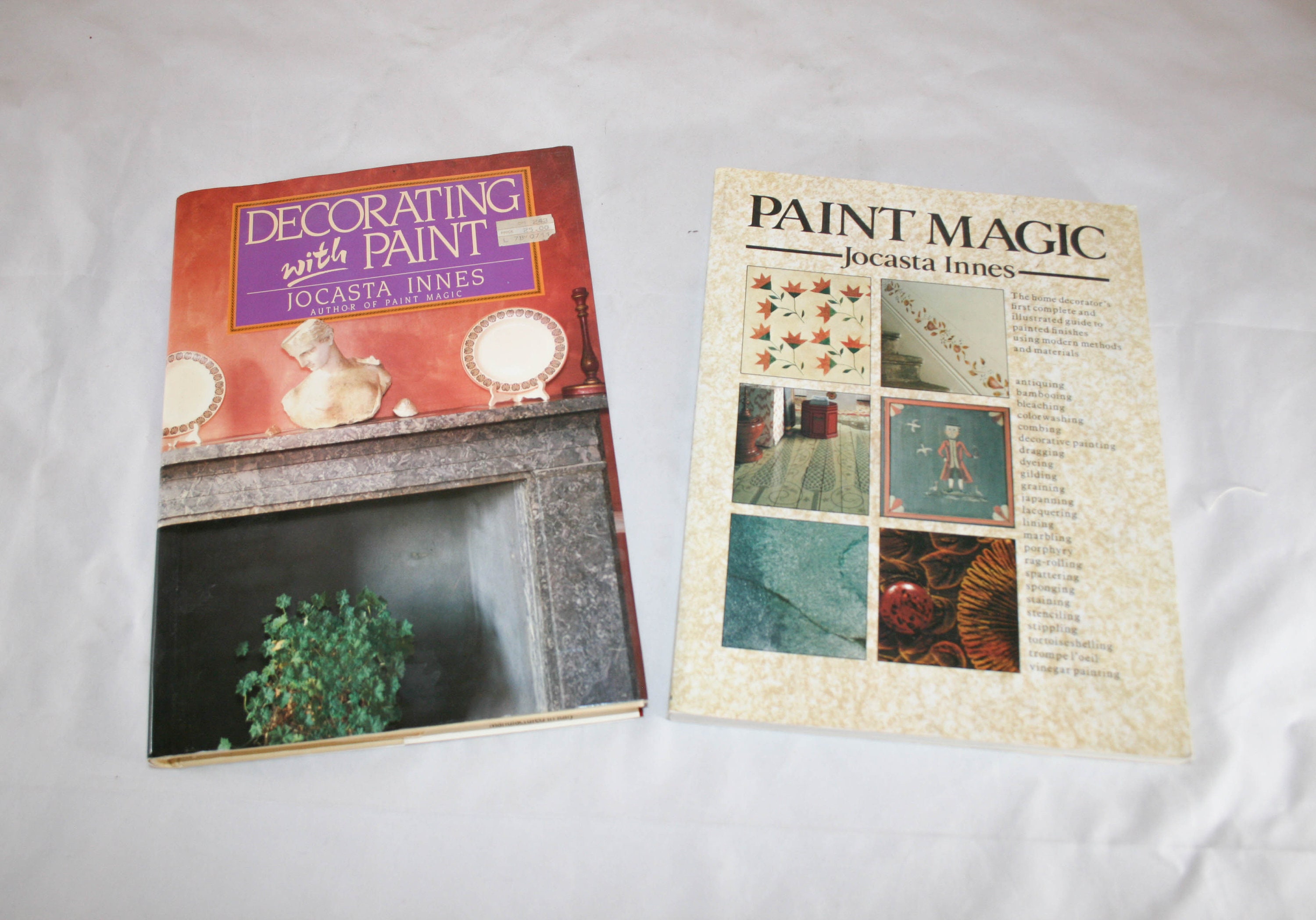 Jocasta Innes "Paint Magic" and "Decorating with Paint" Vintage Books