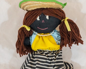 Vintage Jamaican Folk Art Doll