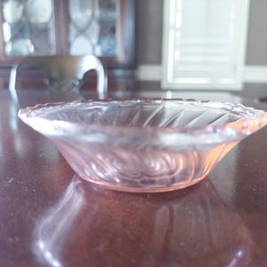 Vintage Pink Depression Glass Small Bowl / Trinket Dish