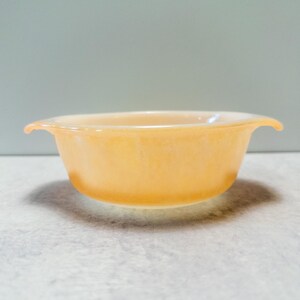 Anchor Hocking Fire King Peach Lusterware bowl  or casserole dish model #472