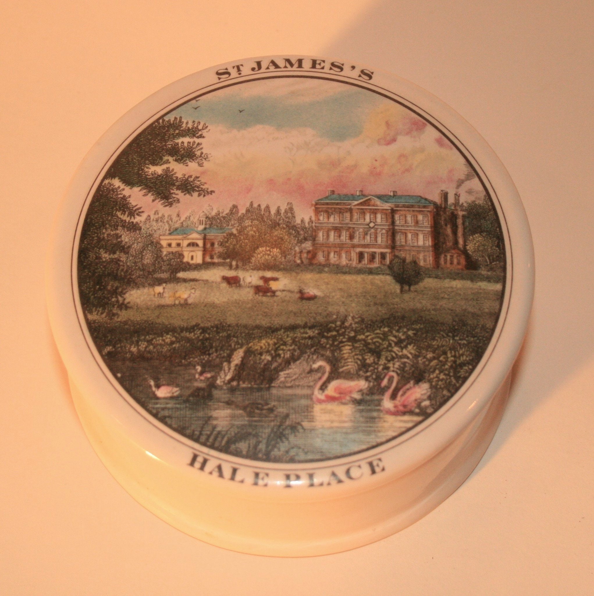 Vintage St James's Hale Palace Staffordshire Porcelain Box