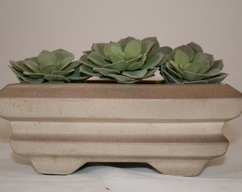 Vintage Kay Finch California Pottery Mid Century Unglazed Planter, Suculenta Plantadora