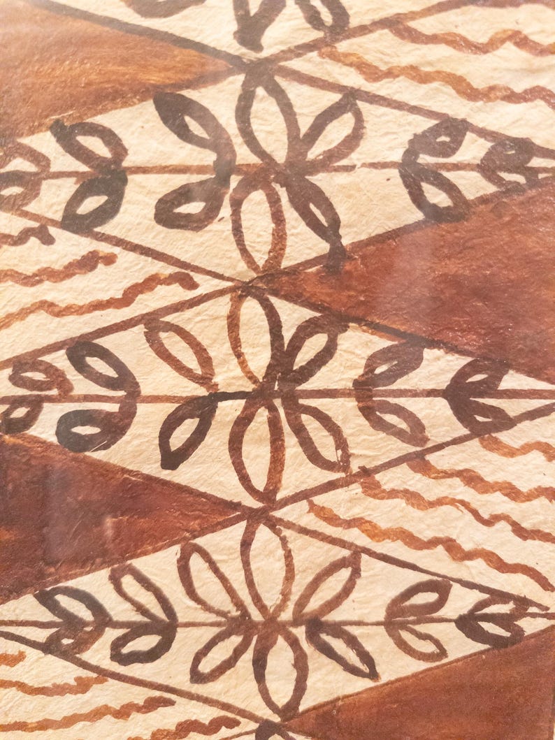 Vintage Framed Piece of Tapa or Kapa Cloth, Barkcloth From Hawaii - Etsy