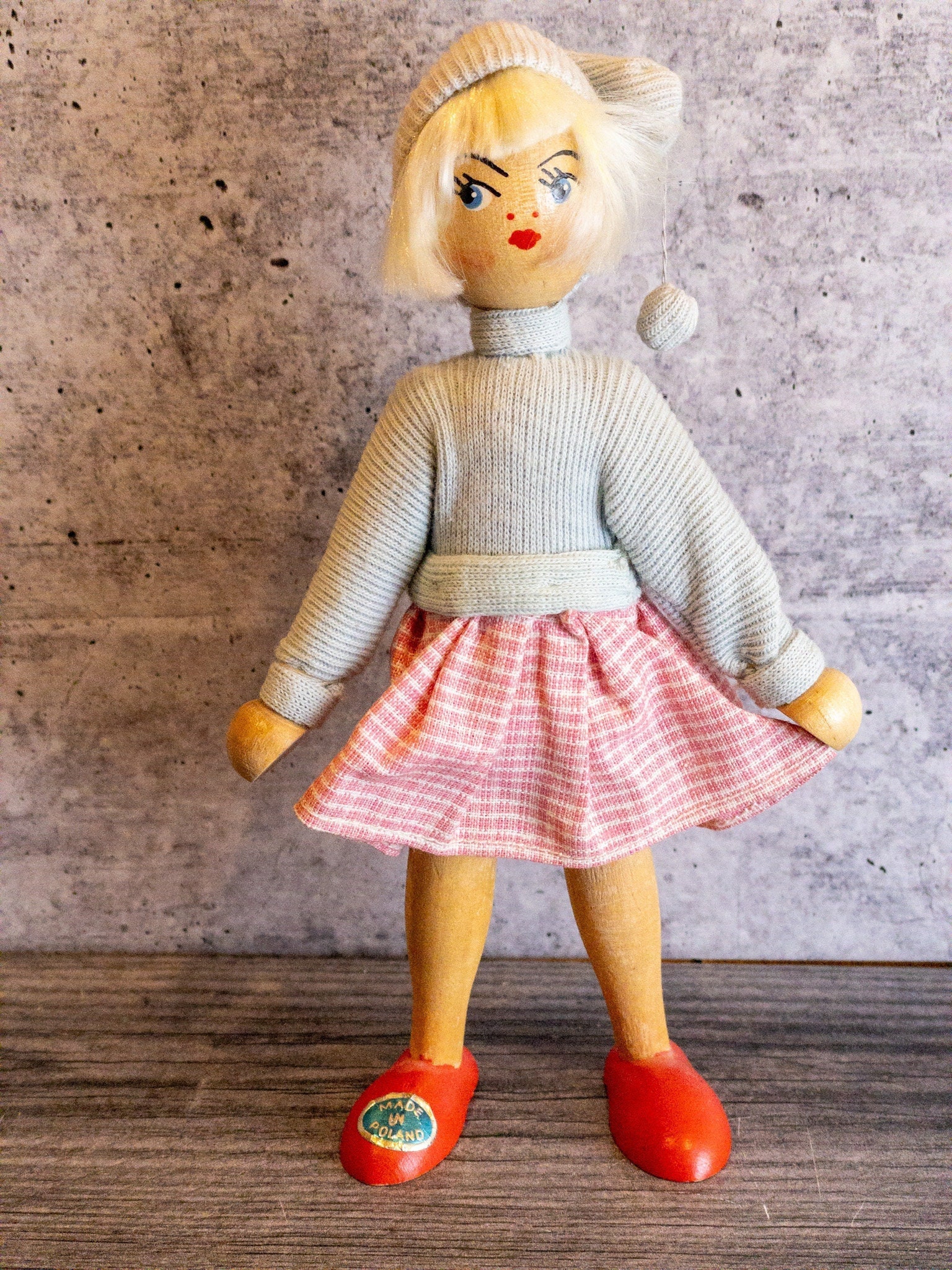 1960 年代のヴィンテージ ポーランド製木製人形 - Etsy 日本