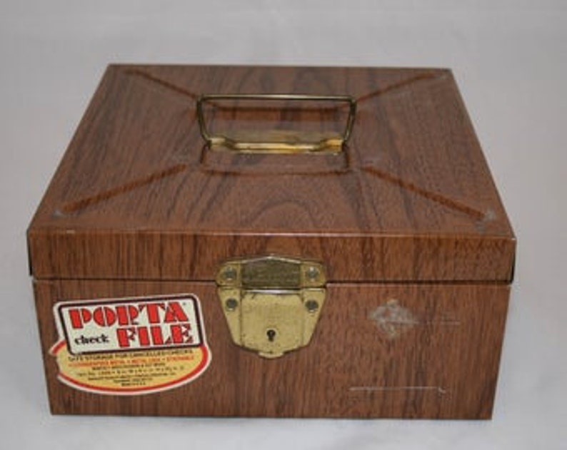 Vintage Porta File Metal Faux Wood File Etsy