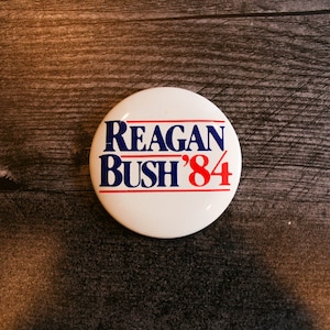 Presidential Election 1984 Reagan Bush Pinback Button