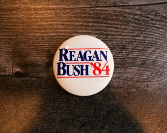 Élection présidentielle 1984 Reagan Bush Pinback Button